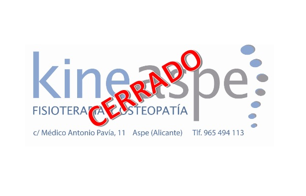 KineAspe cierra temporalmente, de manera preventiva, por el Coronavirus